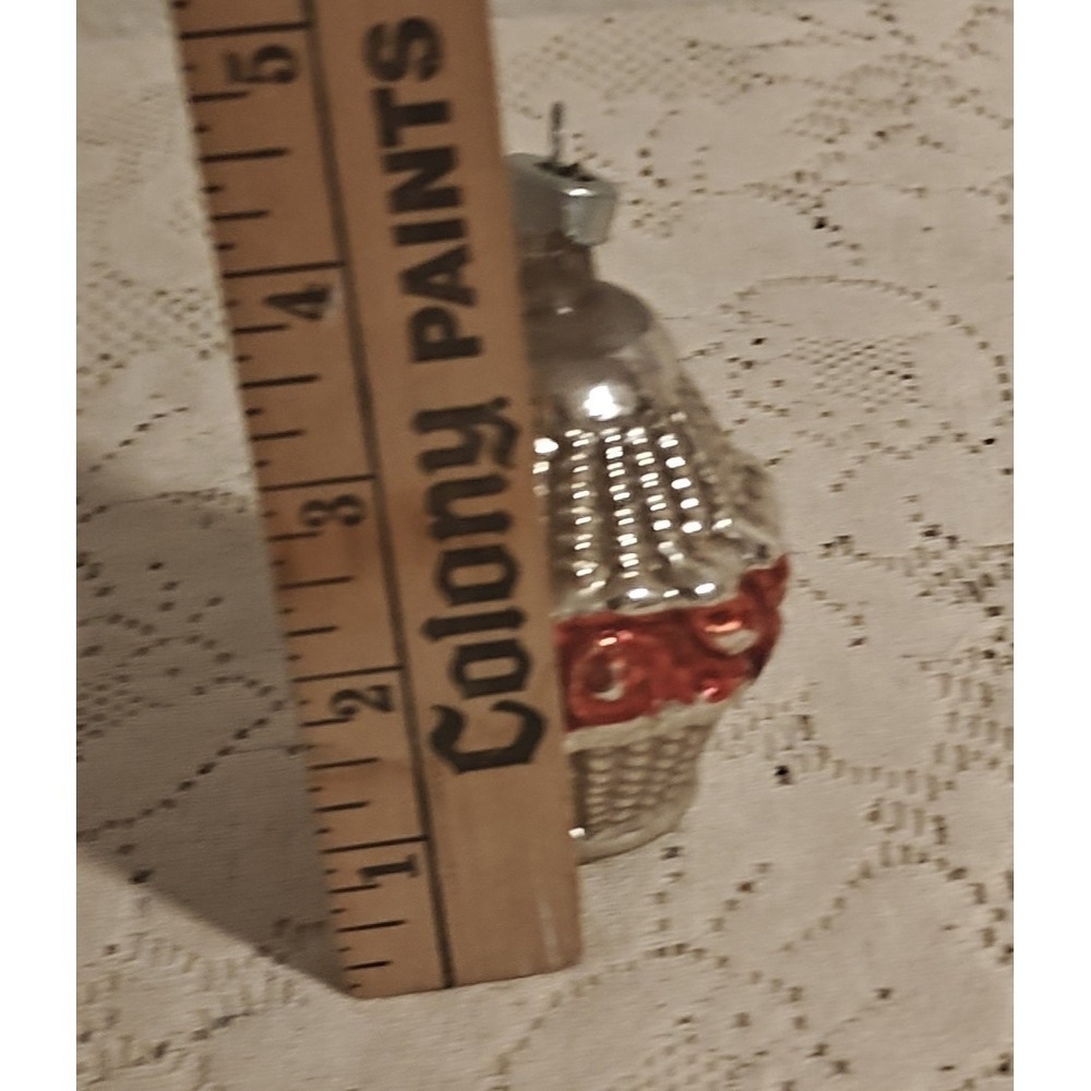 Vintage Made In USA mercury Glass Christmas Ornament - Picture 7 of 7